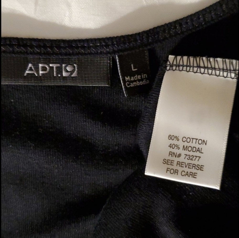 Apt.9 Sleeveless black tank top gold and black Sequin embellished Lined Large - Picture 3 of 8